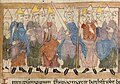 Image 64Anglo-Saxon king with his Witan. Biblical scene in the Old English Hexateuch (11th century) (from History of England)