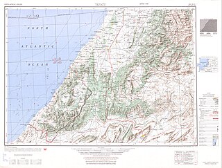 Map showing the boundary of Ifni (Date on map: 1953)