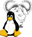 Сімвалы Linux і лагатып GNU