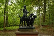 "Valet au chiens" van kunstenaar Henri Alfred Marie Jacquemart (1824-1896)