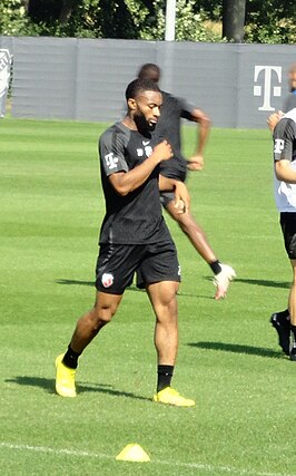 Moussa Sylla tijdens een training van FC Utrecht (2022)