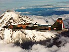 Northrop F-5 der mexikanischen Luftwaffe beim Überfliegen des Vulkans Popocatepetl (1997) KW 34 (ab 18. August 2024)