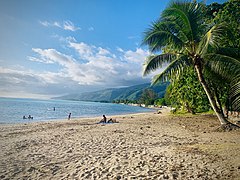 La plage Rohotu.