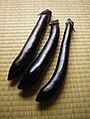 Long, slender purple eggplant variety