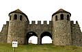 The Porta Praetoria, the gate of ancient Roman castra Porolissum (8 km from Zalău, Romania)