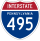 Interstate 495 marker