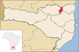 Rio Negrinho – Mappa