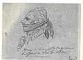 Sketch of Robespierre on the day of his execution [1794]