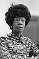 Shirley Chisholm op 25 januari 1972 geboren op 30 november 1924