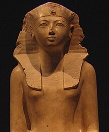 Estàtua de la faraona Hatshepsut exposada al Museu d'Art Metropolità