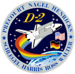 Missionsemblem STS-55 und D-2