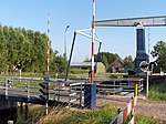 De bruggen bij Ellerhuizen - vooraan de (vernieuwde) Oude, daarachter de nieuwe