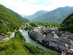 Skyline of Saint-Béat-Lez