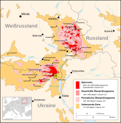 Verstrahlung nach Tschernobyl 1996