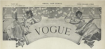 Antet folosit pentru Vogue între 1892 și 1906.