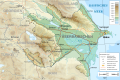 Image 14Topographic map of Azerbaijan (from Geography of Azerbaijan)