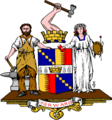 The arms as granted in 1889