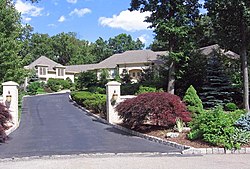 Home in North Caldwell, exterior shots of which are used in the HBO TV series The Sopranos to represent the house the Soprano family resides in.