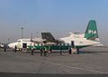 A PIA Fokker F27 at Lahore Airport