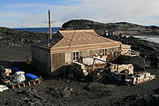 Cabana de Shackletons en Cabo Royds