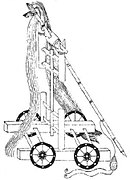 Wheeled whirlwind trebuchet