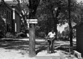 An African-American youth at a drinking ‘coloured only’ water fountain in a courthouse lawn in Halifax, North Carolina, in 1938.