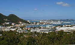 View towards Phillipsburg, Capital of St. Maarten