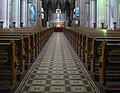 The centre aisle, looking towards the altar