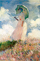 Claude Monet, Žena se slunečníkem, 1886