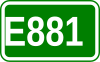 Route européenne 881