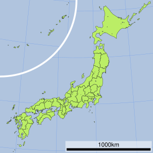 霧島山の位置（日本内）