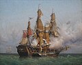 Image 56Kent battling Confiance, a privateer vessel commanded by French corsair Robert Surcouf in October 1800, as depicted in a painting by Garneray (from Piracy)