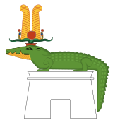 Sobek as a crocodile on a shrine