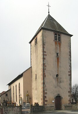 Kerk van St. Michel / St.Michael in Bourscheid / Burscheid in Lothringen