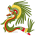 Totem des wikipédiens inscrits en 2018 représentant un Serpent à plumes