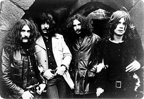 Black Sabbath in 1970. From left: Geezer Butler, Tony Iommi, Bill Ward, and Ozzy Osbourne.