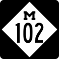 Michigan State Trunkline triple-digit shield