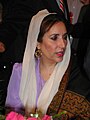 11th and 13th Prime Minister of Pakistan Benazir Bhutto (AB, 1973, Radcliffe College)