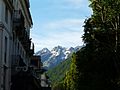 The Pyrenees mountain range seen from Bagnères-de-Luchon