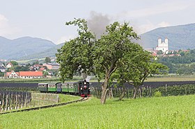 ファイシュトリッツタール鉄道の蒸気機関車列車（2007年撮影）