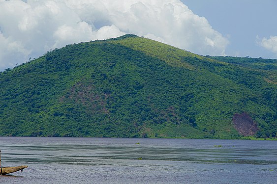 The border between the DRC and Congo Brazzaville on the Maluku side Photograph: User:Leon Bilili