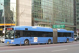 Italienischer Irisbus CityClass 18 m in Seoul, Südkorea.