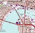 A 1992 map of the Main Street Bridge (the east one)