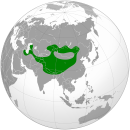 Área de distribución de Otocolobus manul.