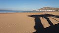 La plage d'Agadir sous un ciel dégagé