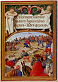 La Crucifixion, miniature de Gerard Horenbout, f.12v