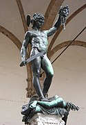 Benvenuto Cellini: Perseo Medusaren buruarekin, 1554 Logia dei Lanzi, Florentzia