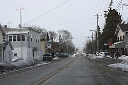 Looking north at downtown Kekoskee