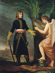 Il generale Bonaparte e il genio della Vittoria peinture d'Appiani, Dalmeny House, collection Lord Rosebery.