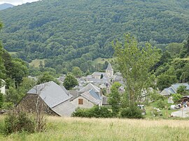 A general view of Portet-d'Aspet